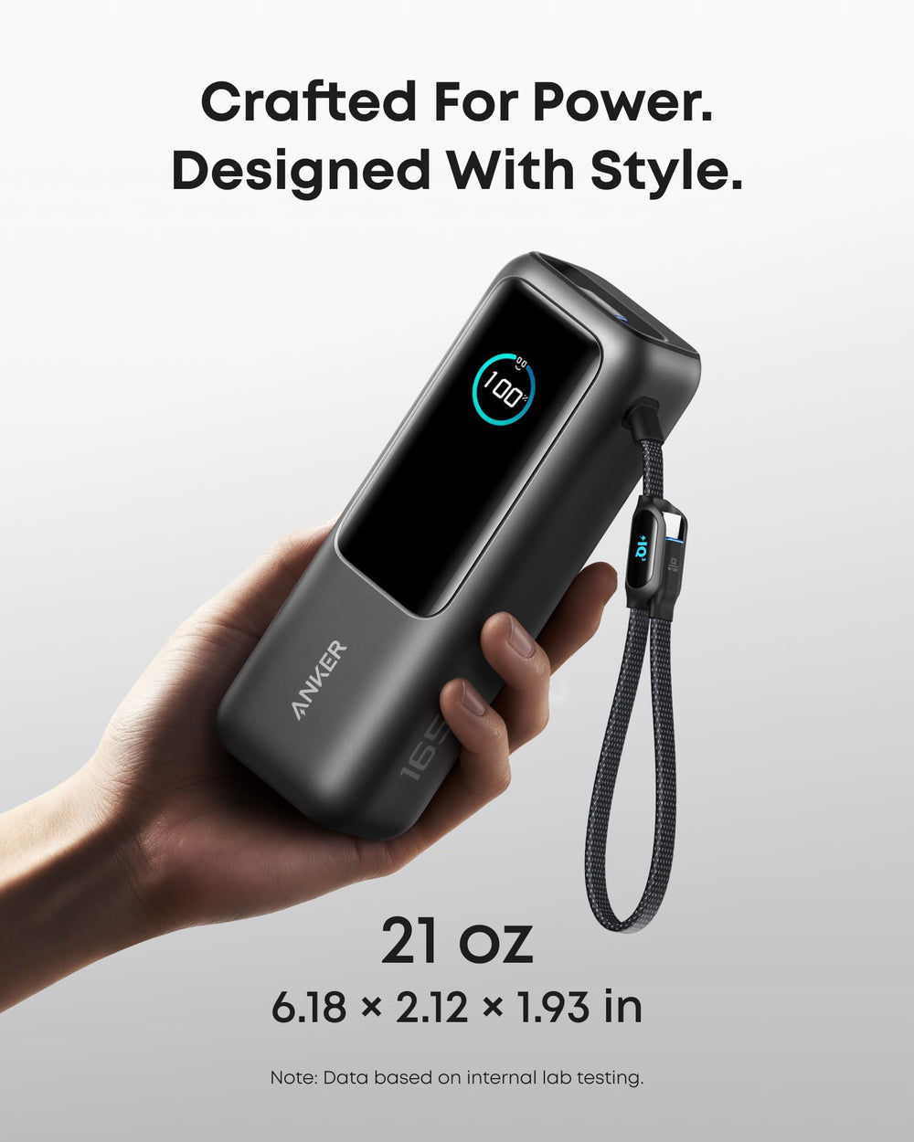 Anker alimentando smartphone y tablet simultáneamente con eficiencia