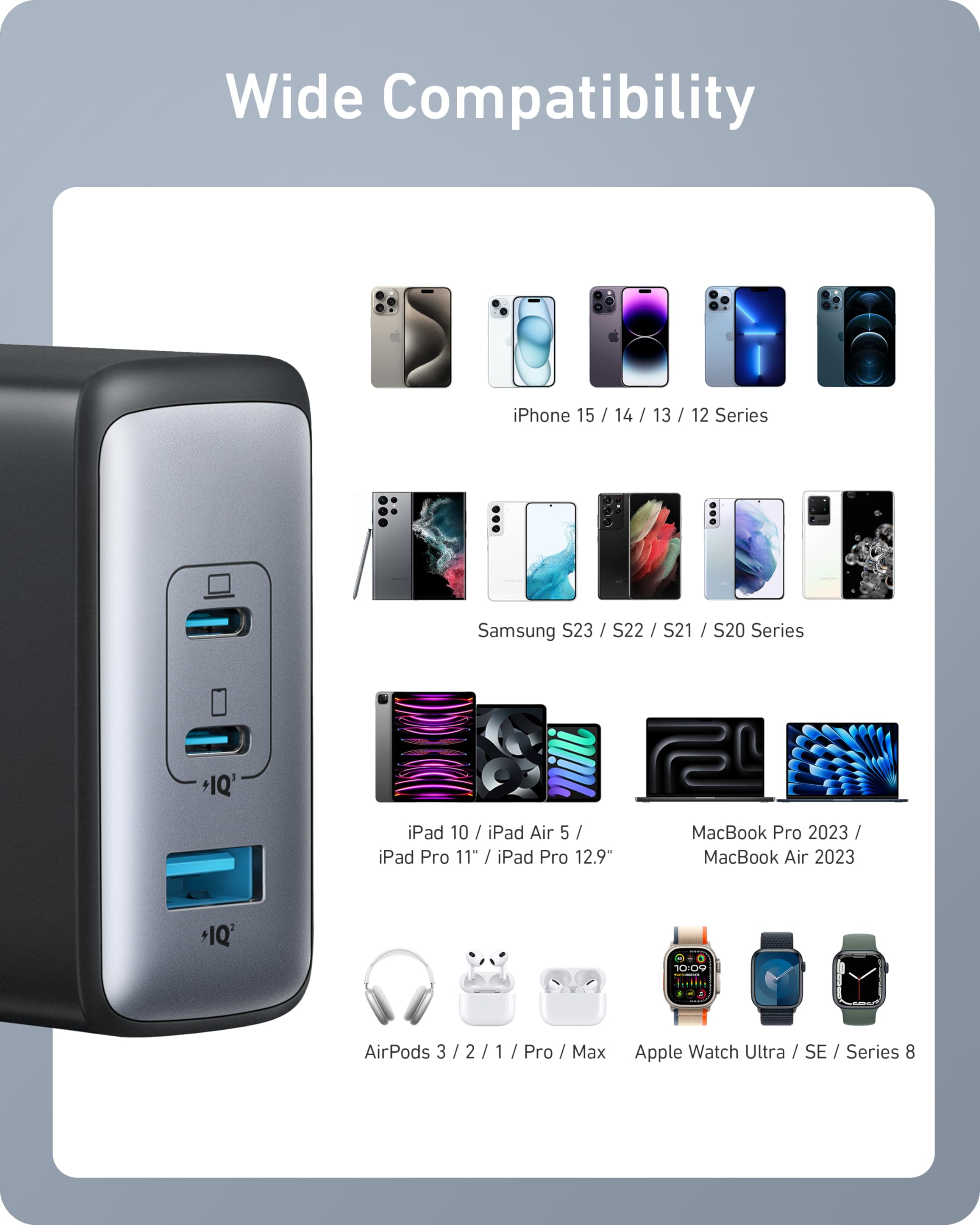 Anker usuario conectando portátil demostrando montaje sencillo y fiable