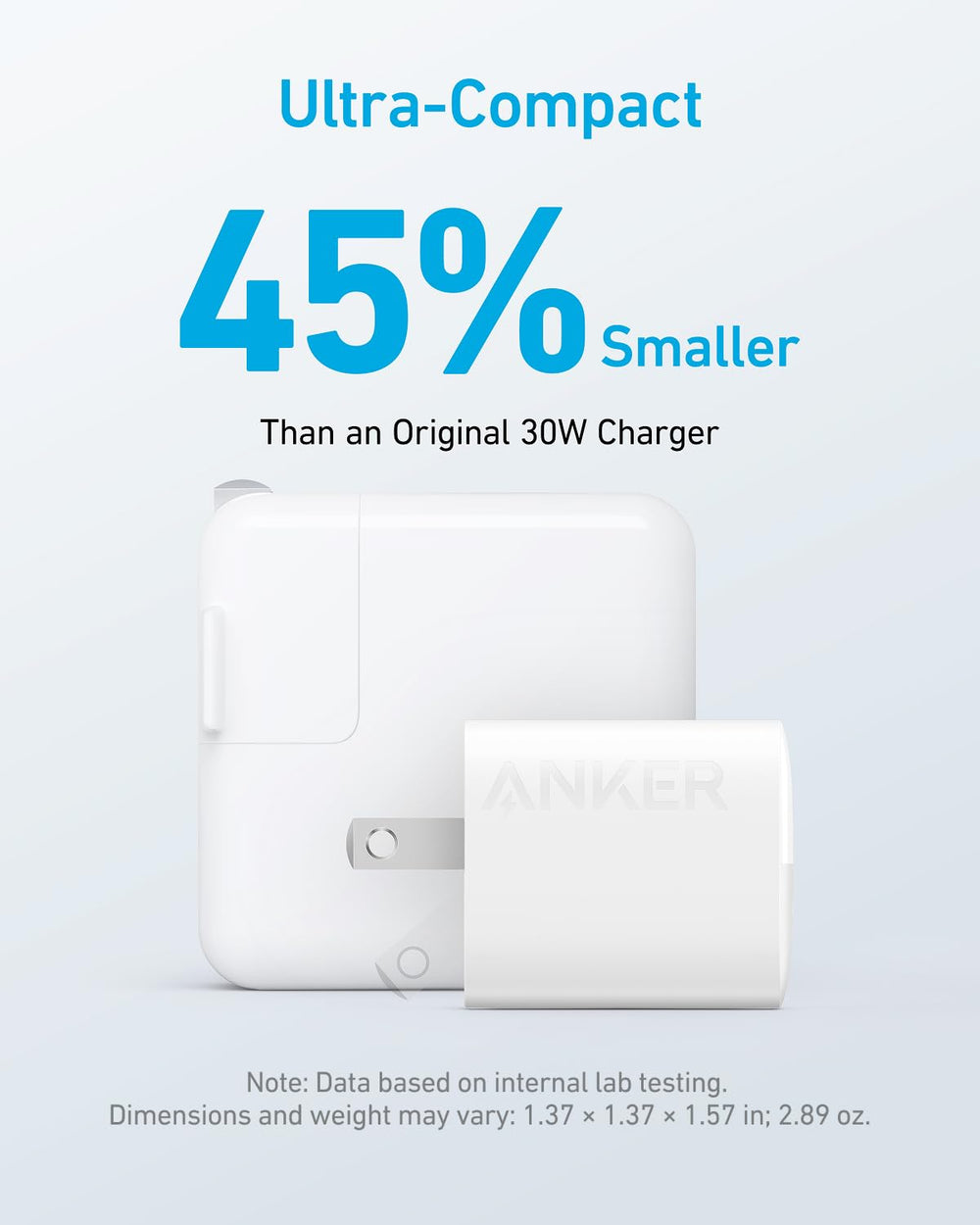 Anker cargador en uso sobre mesa cargando teléfono y auriculares eficientemente