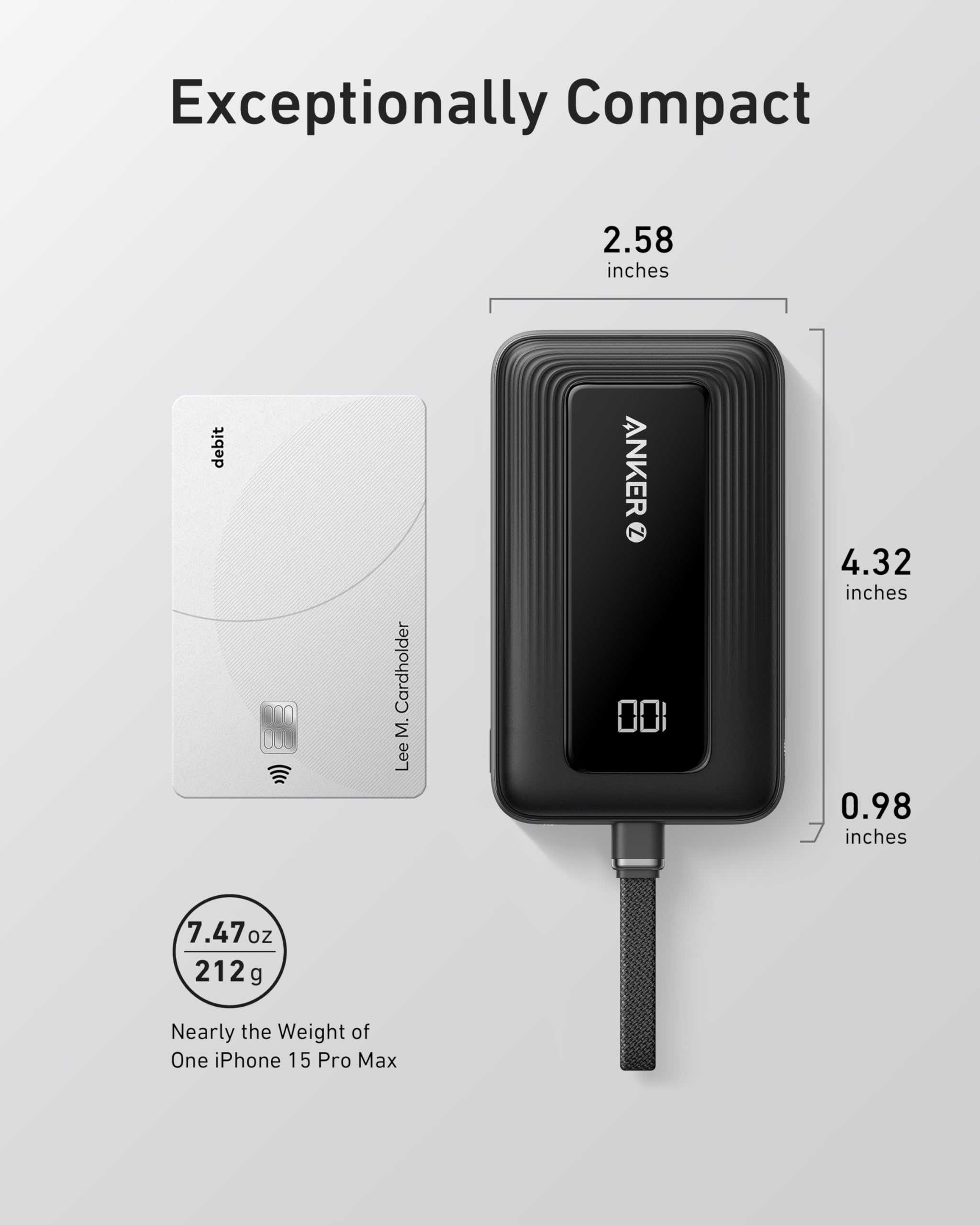 Anker en mochila durante viaje, energía portátil para desplazamientos
