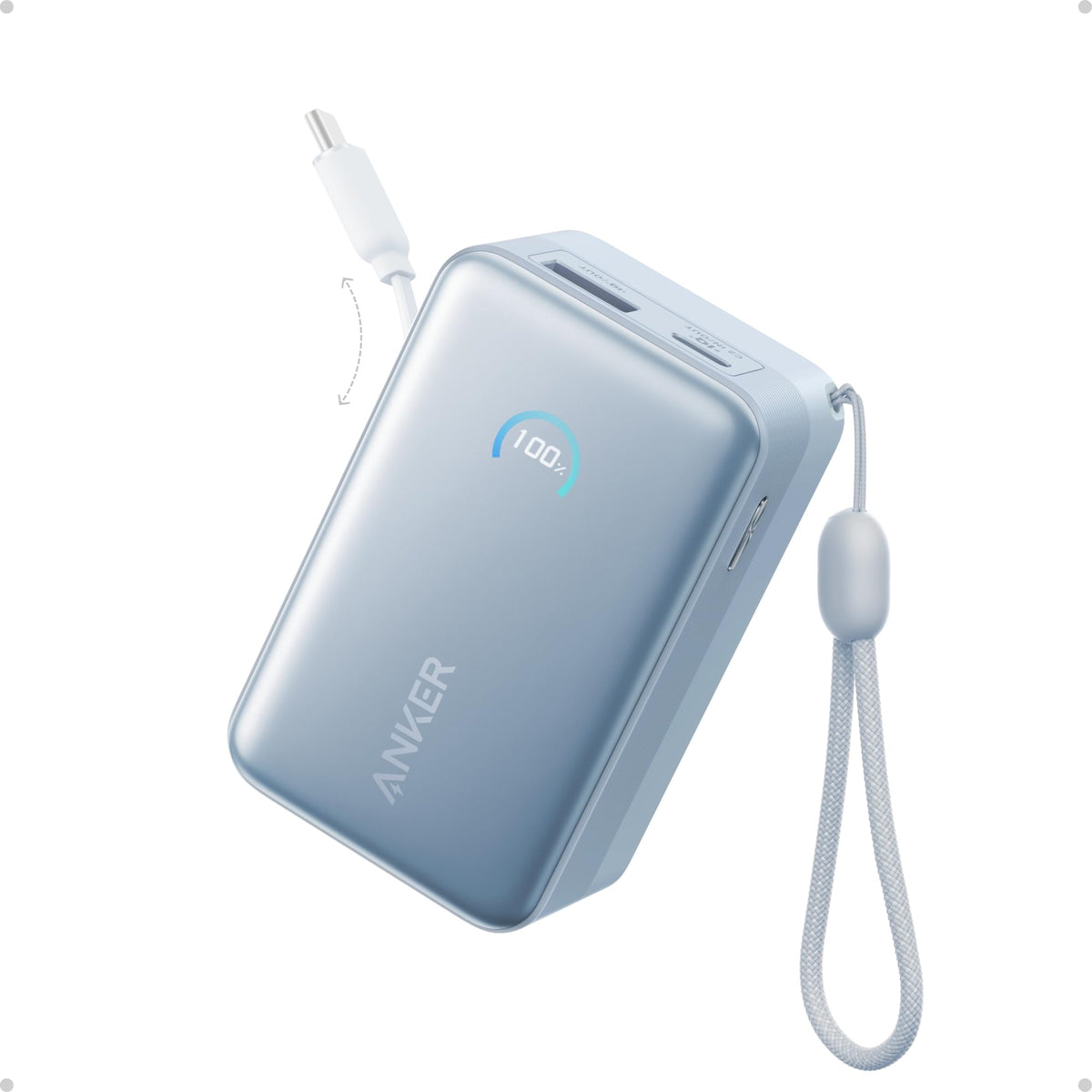 Anker frontal mostrando diseño compacto y beneficio de portabilidad