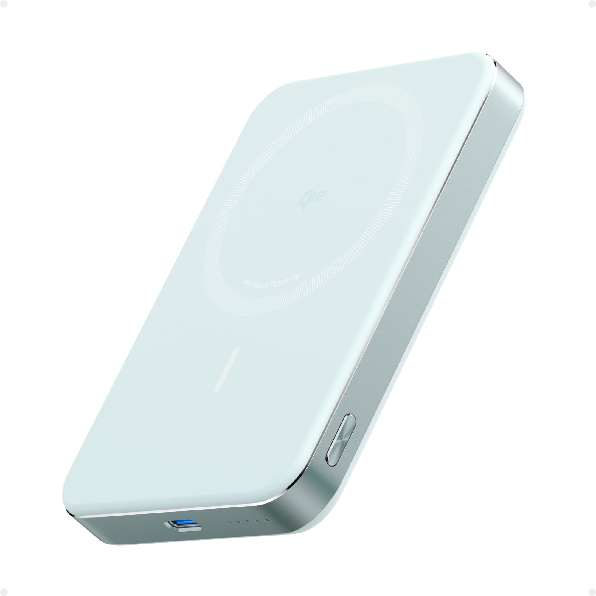 Anker MagGo Power Bank frontal mostrando tapa magnética y tamaño compacto