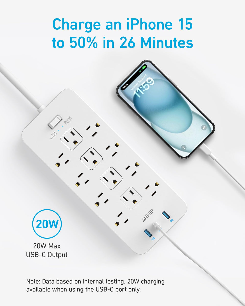Anker montaje bajo mesa con tornillos incluidos para fijación segura y orden