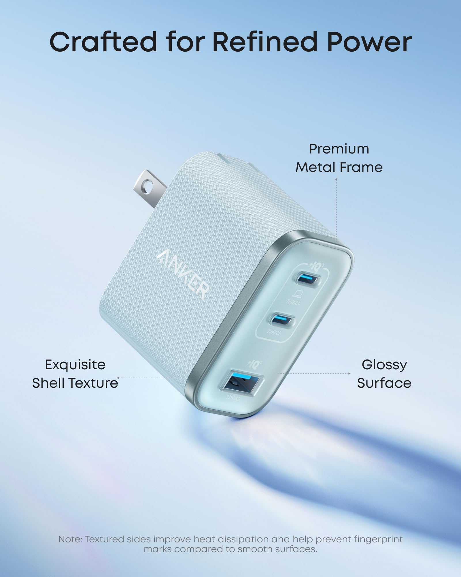 Anker Nano 70W con cable USB-C incluido listo para usar al instante