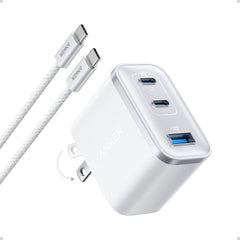 Anker Nano 70W vista frontal mostrando puertos y diseño compacto, máxima potencia