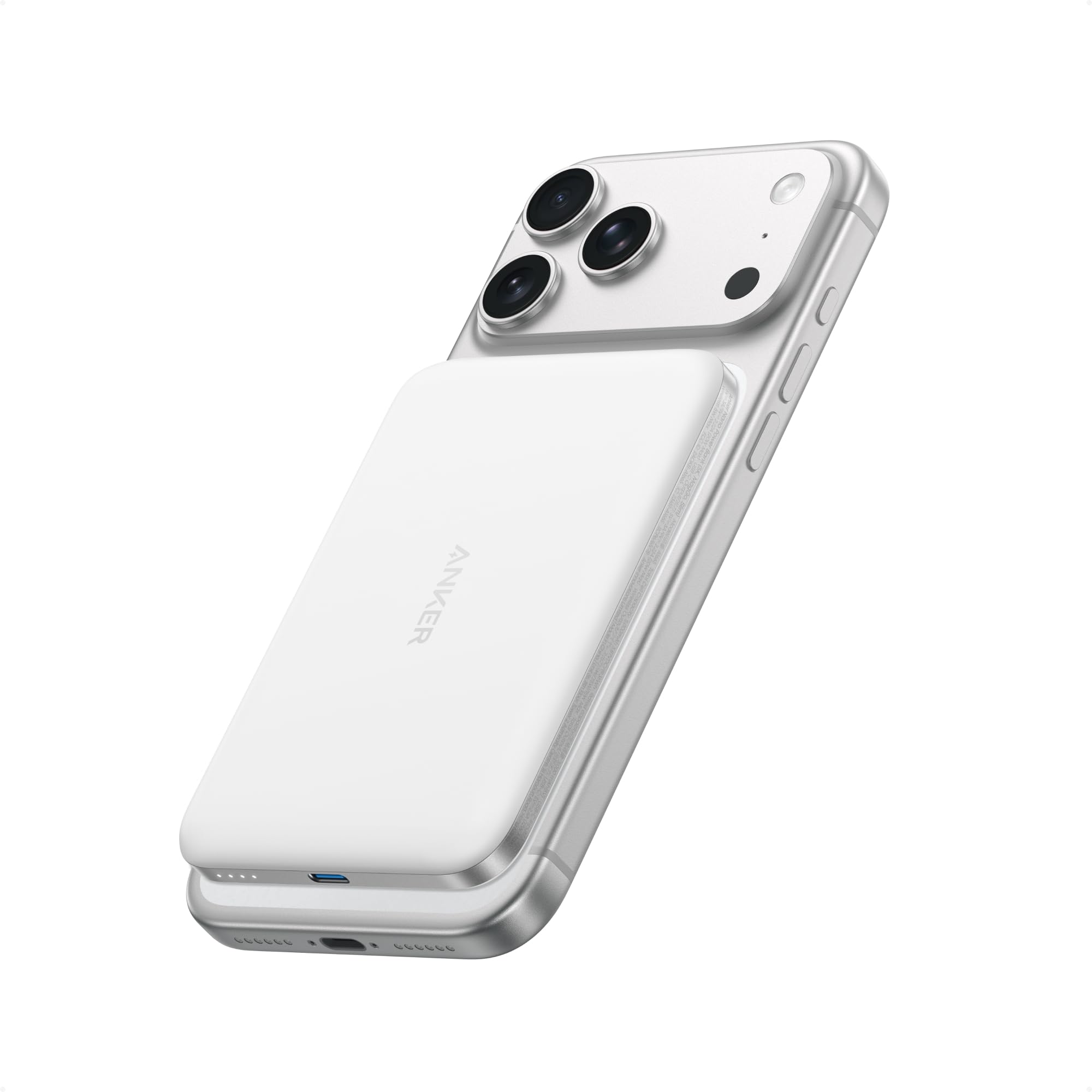 Anker Nano vista frontal del cargador magnético, diseño ultradelgado y portátil