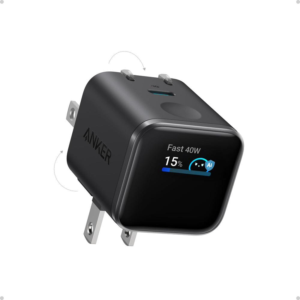 Anker Nano frontal compacto mostrando puerto USB-C y diseño portable