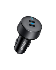 Anker PowerDrive III Duo frontal mostrando diseño compacto y carga rápida