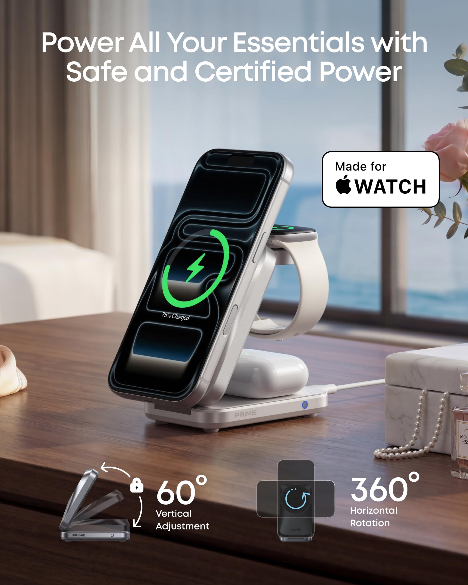 Anker Prime con adaptador 45W y cable USB-C incluidos listos para usar