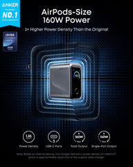 Anker Prime detalle de pantalla AnkerSense View mostrando vatios en tiempo real