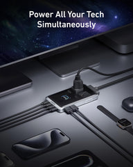 Anker Prime enchufe pop-up desplegado para acceso rápido y cómodo