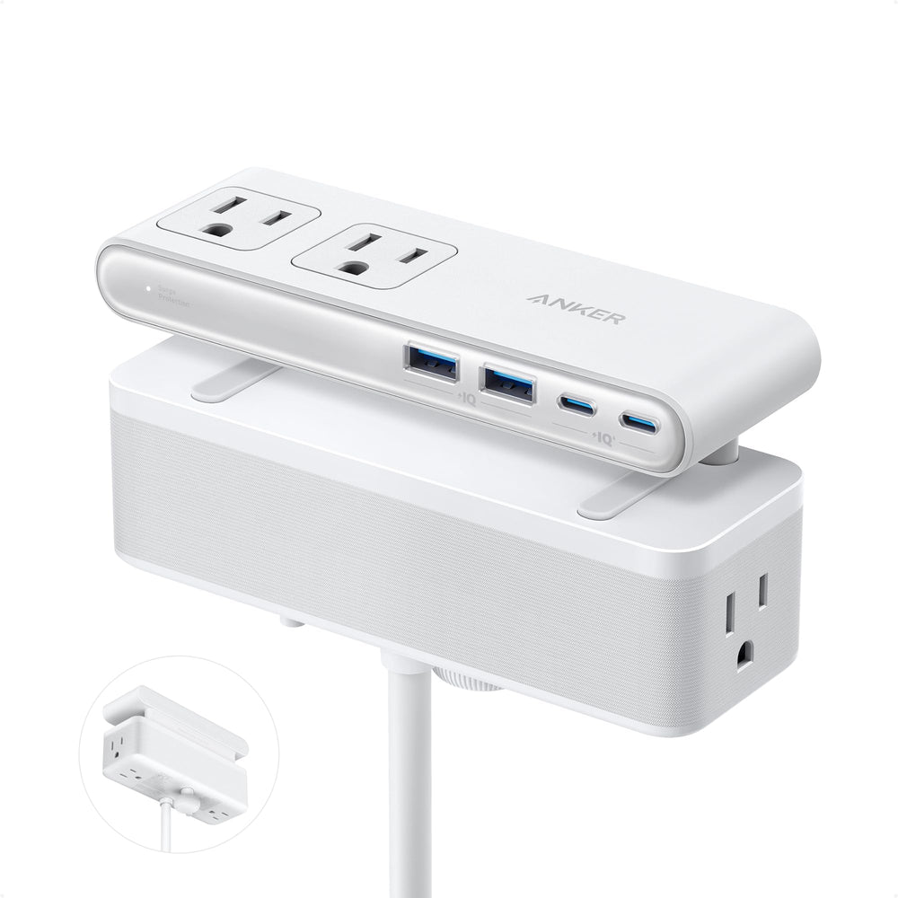 Anker regleta frontal con abrazadera mostrando orden y fácil acceso