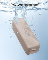 Anker Soundcore 2 detalle de la textura resistente que protege contra salpicaduras