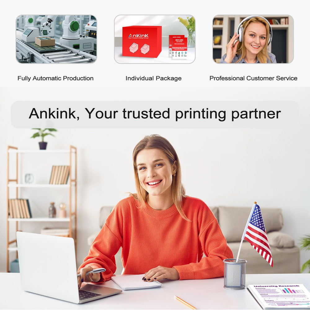 Ankink etiqueta con especificaciones y modelo compatible claramente legible