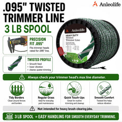 A ANLEOLIFE close-up of the 3-layer twisted spiral profile demonstrating reduced vibration
