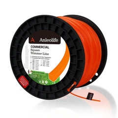 Anleolife spool front view showing bright orange line and clear bulk capacity