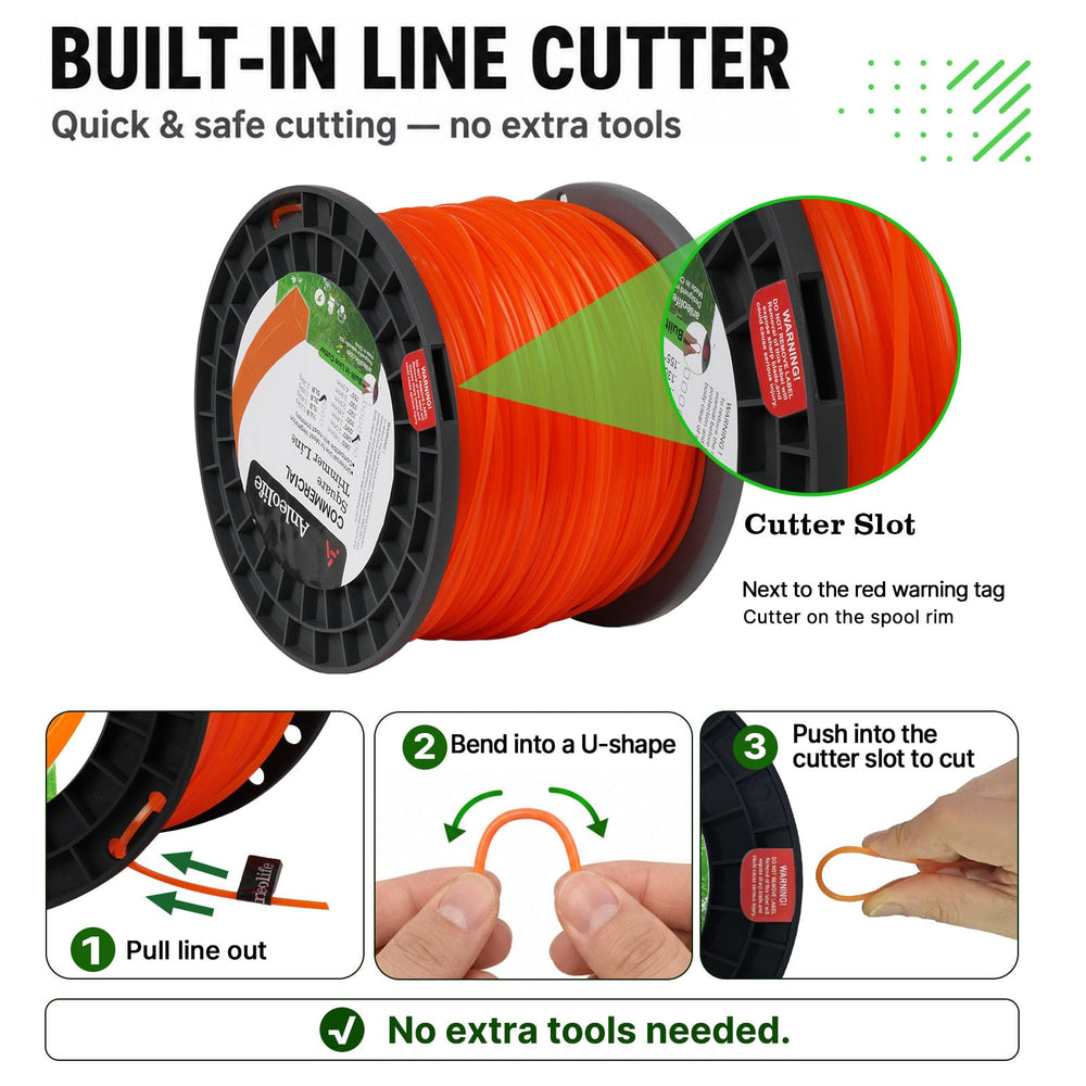 Anleolife trimming a lawn border showing cleaner, precise cuts