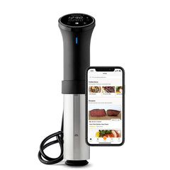 Anova Precision Cooker 3.0 frontal mostrando su cuerpo de acero inoxidable y potencia