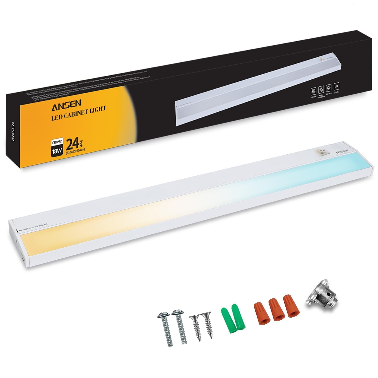 Ansen barra LED frontal instalada mostrando luz uniforme y ahorro