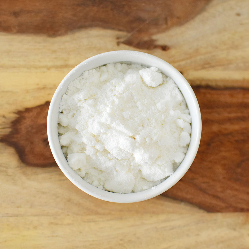 Anthony's detalle de etiqueta que muestra ingredientes y sin gluten