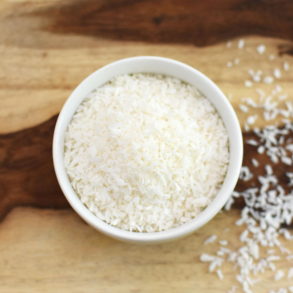 Anthony's coconut sprinkled on baked goods, adds coconut flavor and visual appeal