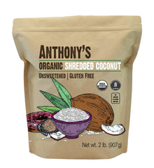 Anthony's front packaging showing 2 lb bag and organic label, convenient pantry staple