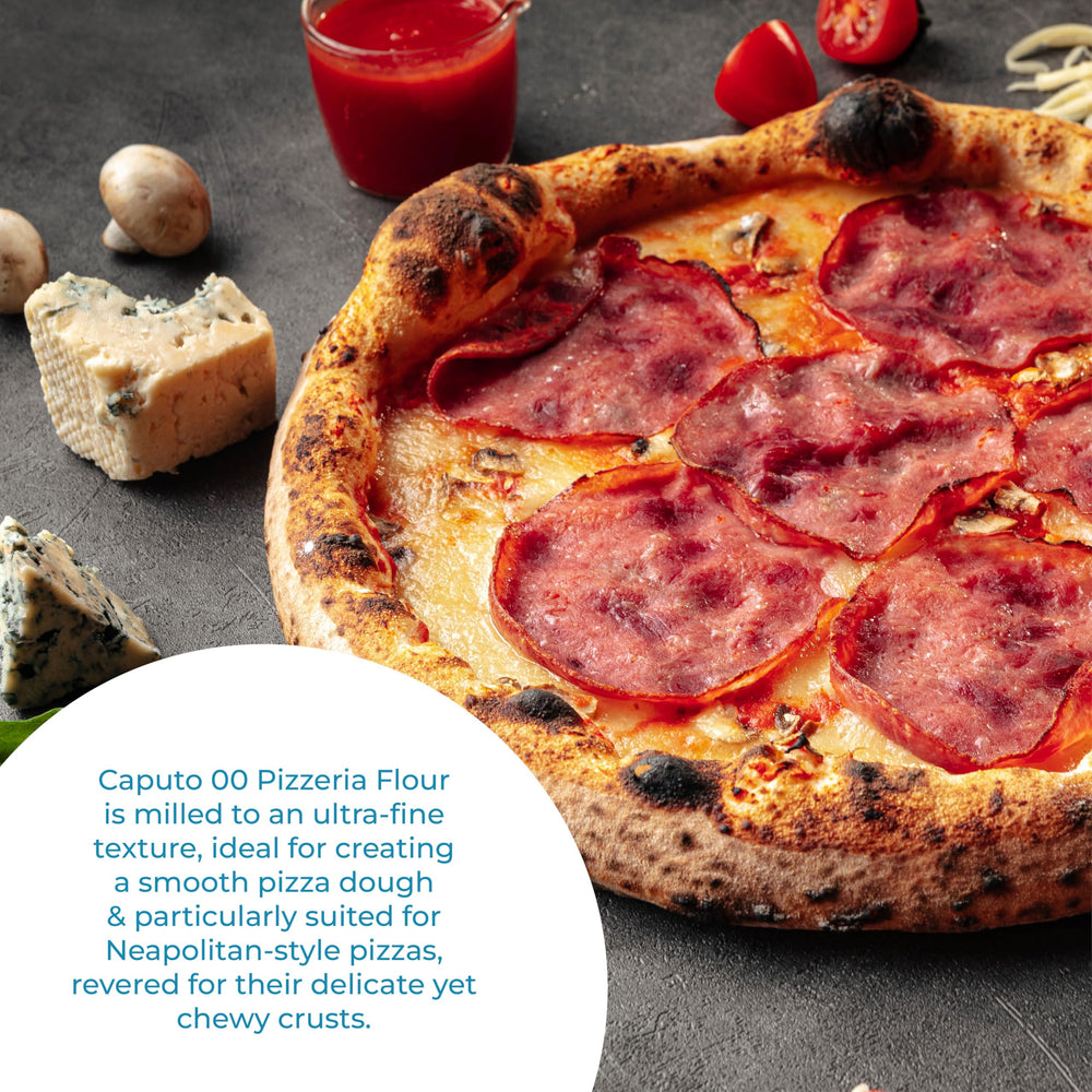 Antimo Caputo pizza napolitana horneada en horno de leña crujiente