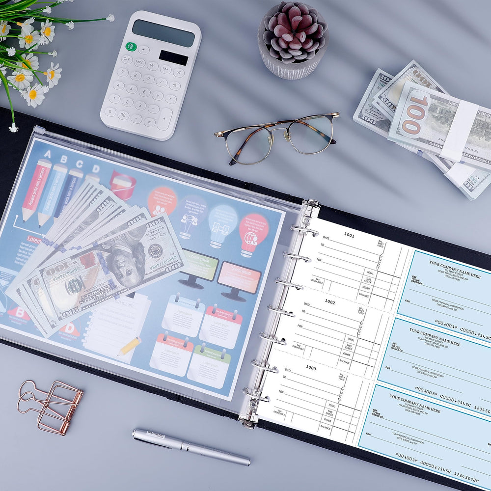 Antner interior con cheques 9×13 organizados, acceso rápido y orden