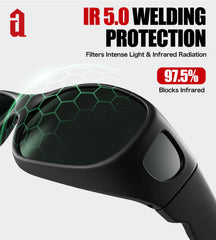 antools gafas en uso en taller, protección ocular cómoda y certificada