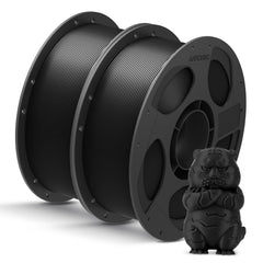 ANYCUBIC bobinas negras frontales muestra pack y presentación clara