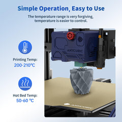 Anycubic vista lateral del carrete que facilita el desenrollado suave