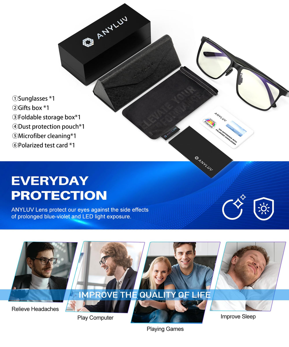 ANYLUV gafas en entorno profesional mejorando apariencia diaria