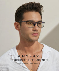 ANYLUV detalle montura Al‑Mg mostrando ligereza y durabilidad