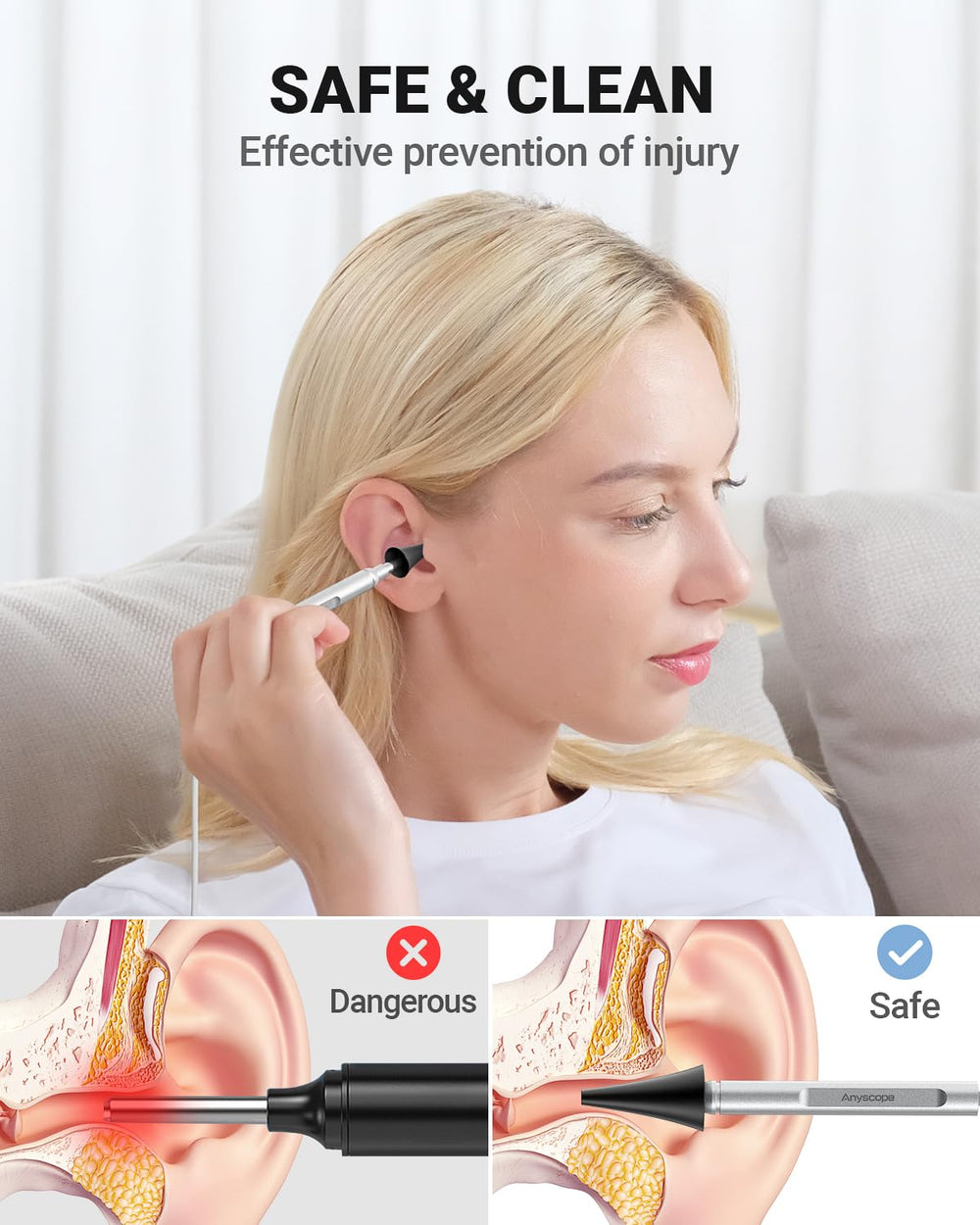 AnyScope conectado a Android compatible con OTG UVC para grabación fácil