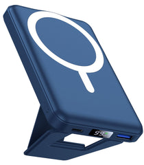 AOGUERBE vista frontal del power bank mostrando diseño y puertos, carga confiable