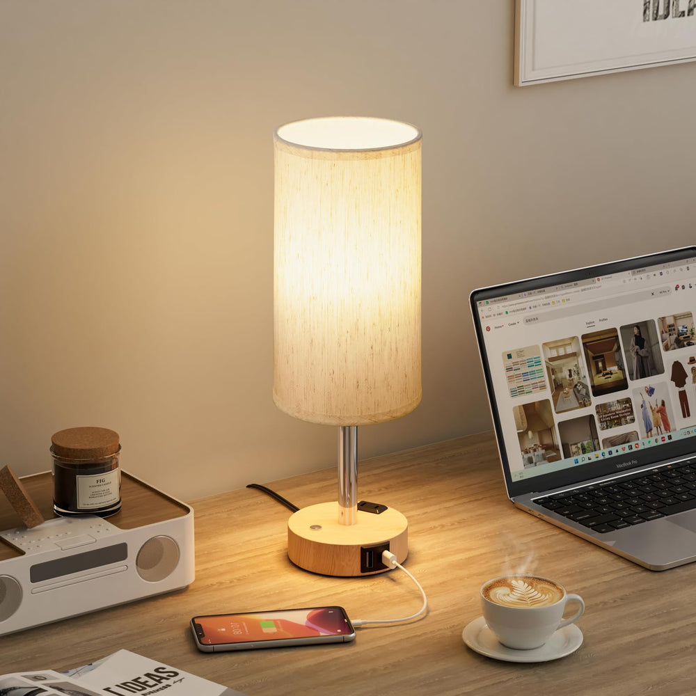 aooshine lámpara encendida sobre mesa leyendo, confort para lectura