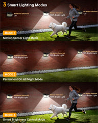 Aootek luz instalada iluminando escalera, mayor seguridad nocturna