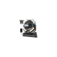 Aopircs vista frontal del ventilador portátil con niebla y control