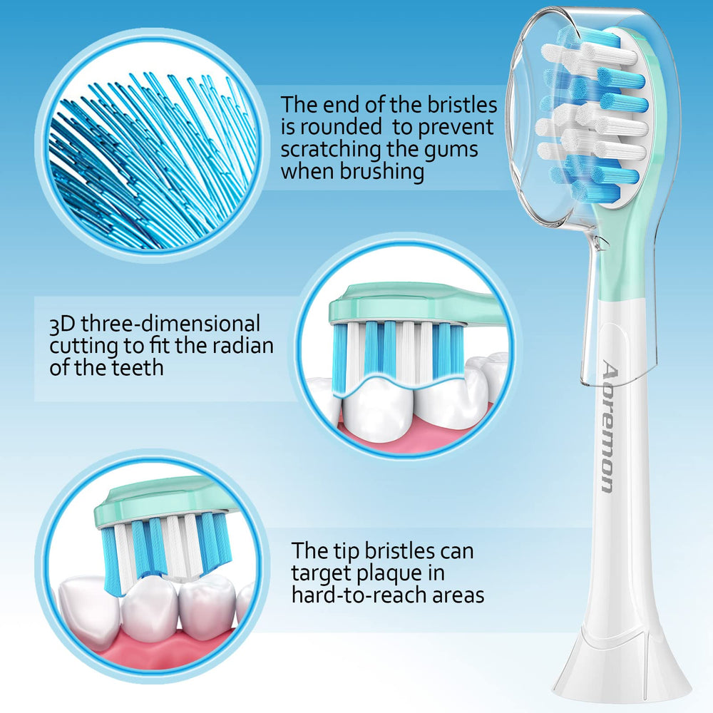 Aoremon cabezal montado en mango Philips Sonicare demostrando compatibilidad segura