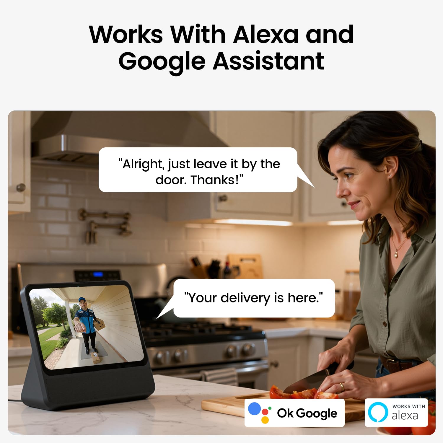 aosu timbre en ambiente real con Alexa, integración y comodidad