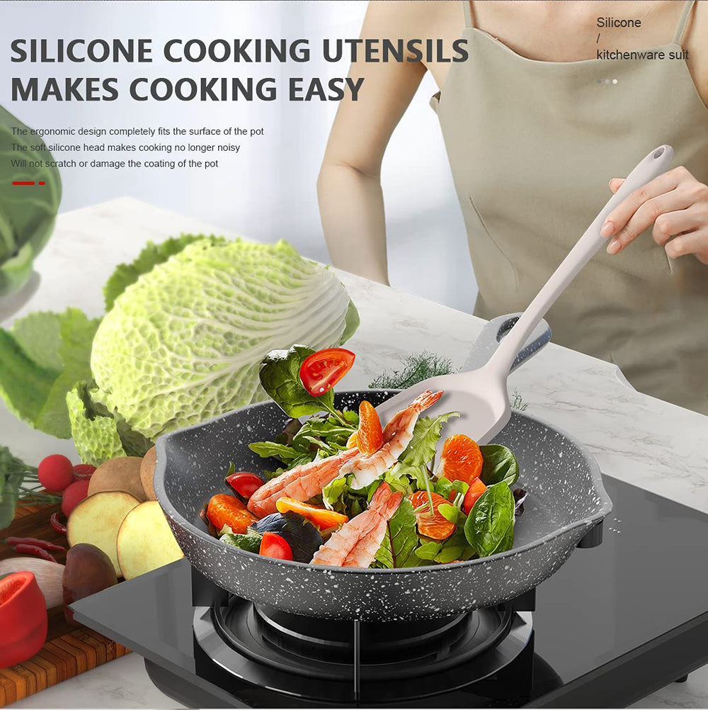 AOTHOD utensil holder arrangement showing organized countertop storage