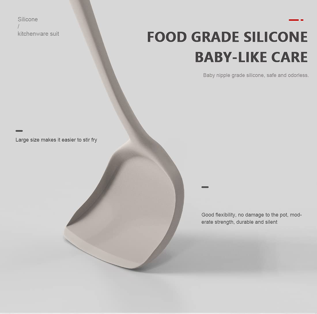 AOTHOD utensils in nonstick pan demonstrating safe scratch-free cooking