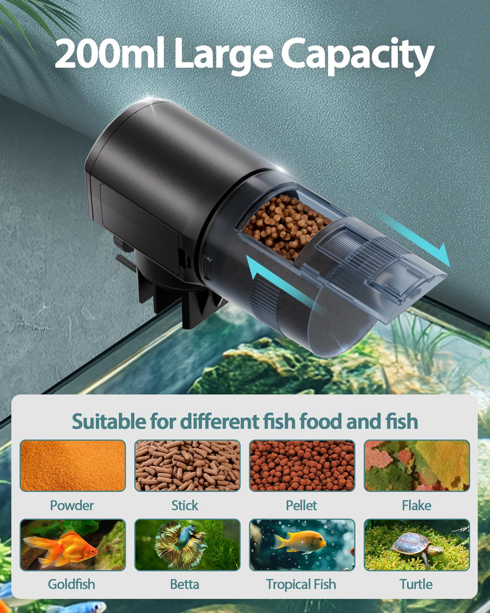 Aoyar montaje con abrazadera para cubiertas de acuario