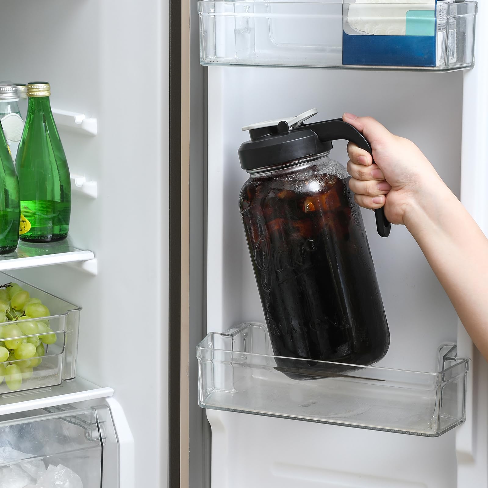 AOZITA etiqueta y tapa con filtro que facilita infusiones y servicio