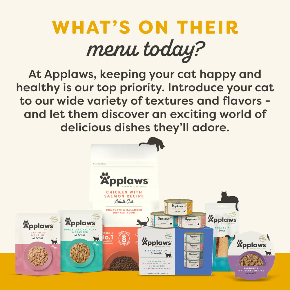 Applaws etiqueta con ingredientes limitados y sin aditivos artificiales