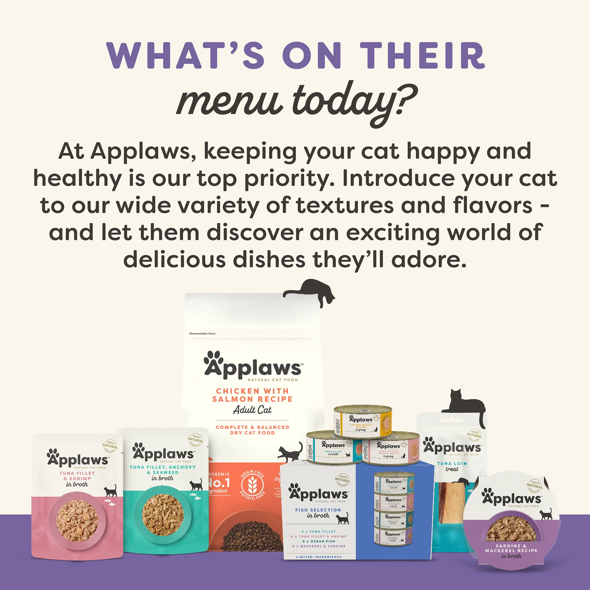 Applaws etiqueta de ingredientes clara y lista corta beneficiosa