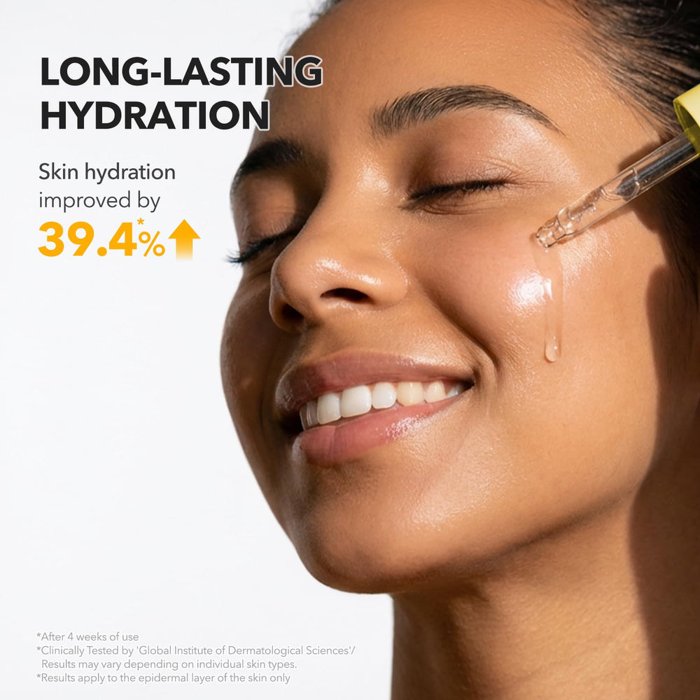 APRILSKIN aplicación en cuello ilustrando uso seguro en zonas delicadas