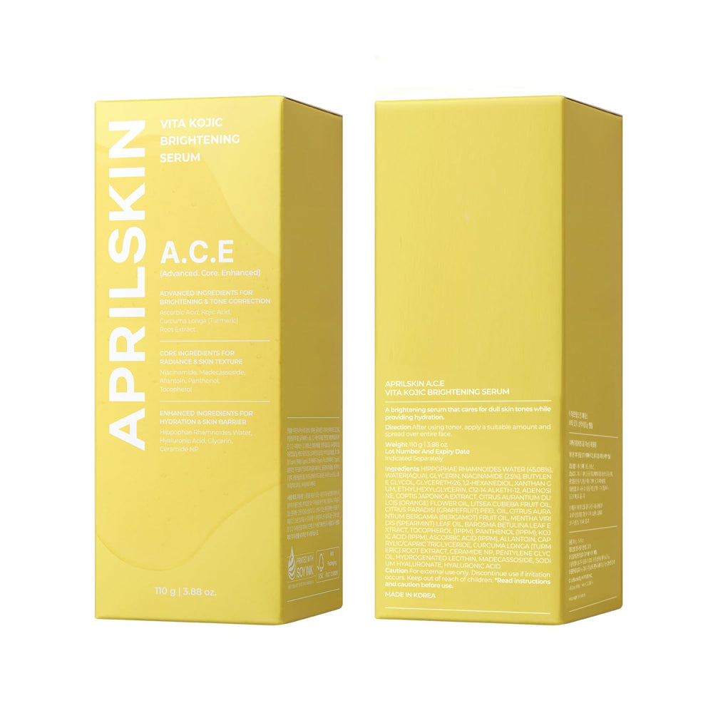 APRILSKIN uso en brazos mostrando cobertura corporal y mejora de luminosidad