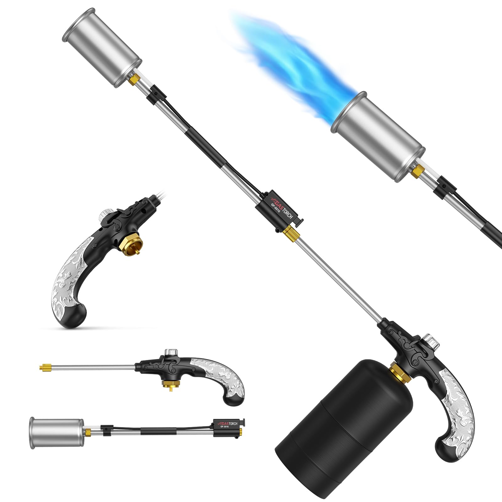 ApyraX front view showing torch and long arm for easier reach