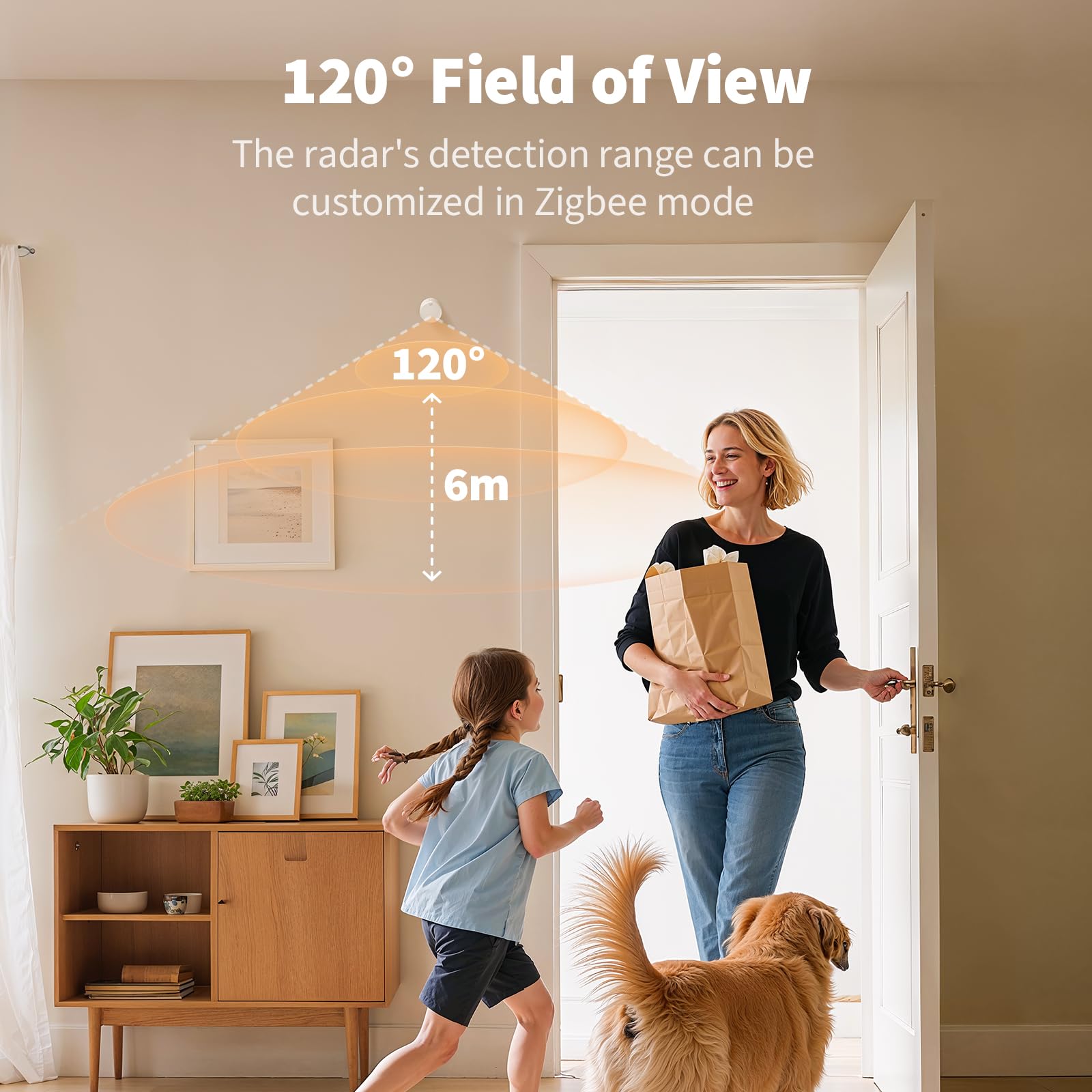 Aqara FP300 en ambiente doméstico integrado con dispositivos inteligentes